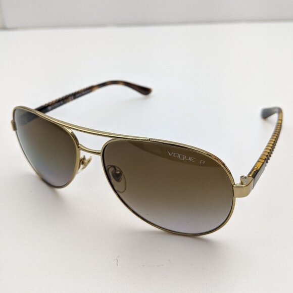 🕶️ Vogue VO3997-S 848/T5 Polarized Aviator Sunglasses 58/14-135 / ALH505🕶️ - Picture 3 of 8
